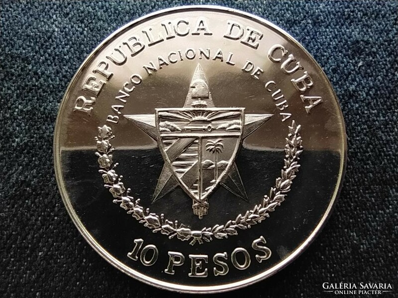 Cuba ernesto (che) guevara .999 Silver 10 pesos 1988 pp (id64773)