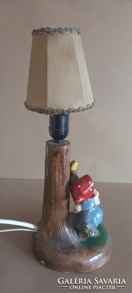Ceramic astral lamp antique figural negotiable design art deco