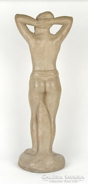 1O880 balogh: Bedouin ceramic female nude statue 41 cm