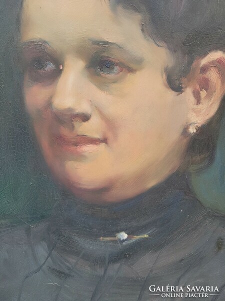 Ödön Heller (1878 - 1921) - portrait Adolfné Bokor (wife of a famous Szeged pharmacist)