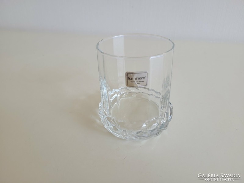Francia üvegpohár Luminarc címkés pohár