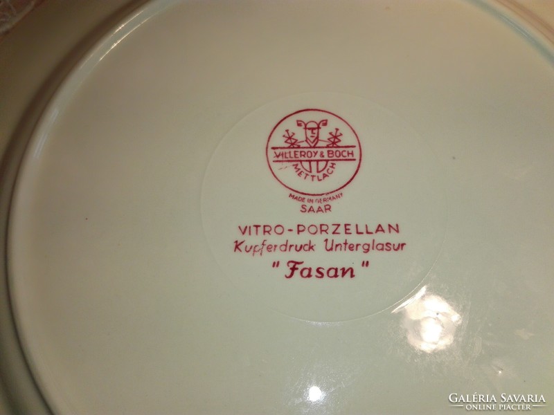 Willeroy & Bosch német porcelán tányér.