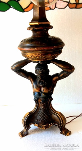 Bronze tiffany table lamp antique negotiable art deco