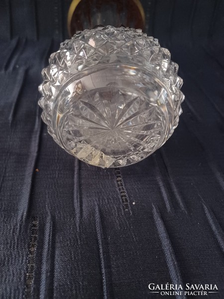 Aranyozott kristály váza
