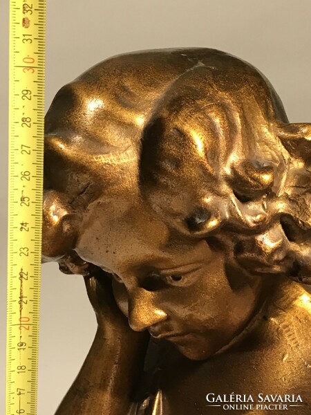 Antique large-sized gilded 