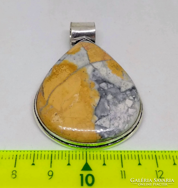 Maligano jasper, marked 925 in silver-plated socket ed78646