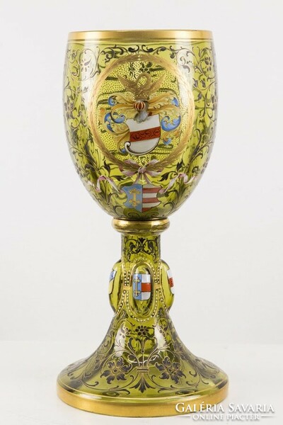 Huge Bohemian glass goblet 1880k, 31cm - 50250