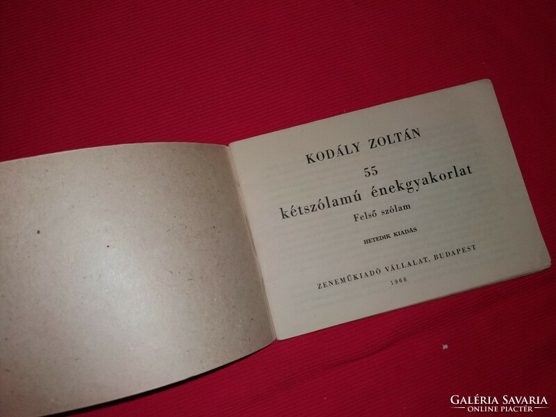 Zoltán Kodály - István Kontra: 55 two-part singing exercises upper voice textbook I am announcing for the last time !!