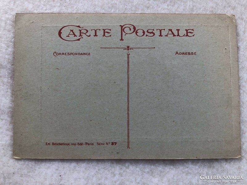 Antik, régi színezett képeslap  - Postatiszta                -7.