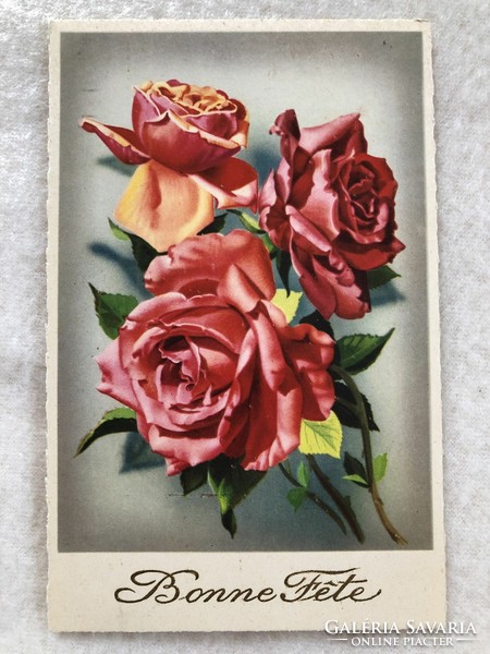 Antique, old postcard - post clean -7.