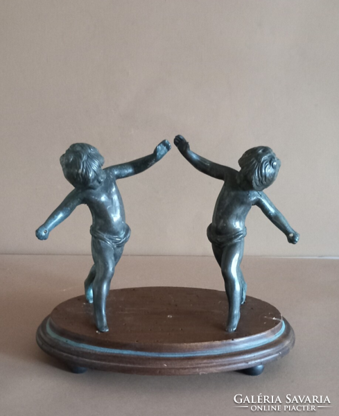 Secession empire cupid pair angel bronze antique negotiable.