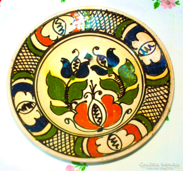 Korond_glazed ceramic wall plates_3 pcs together