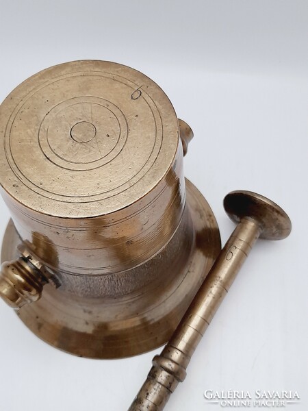 Copper mortar and pestle, 11 cm (jh)