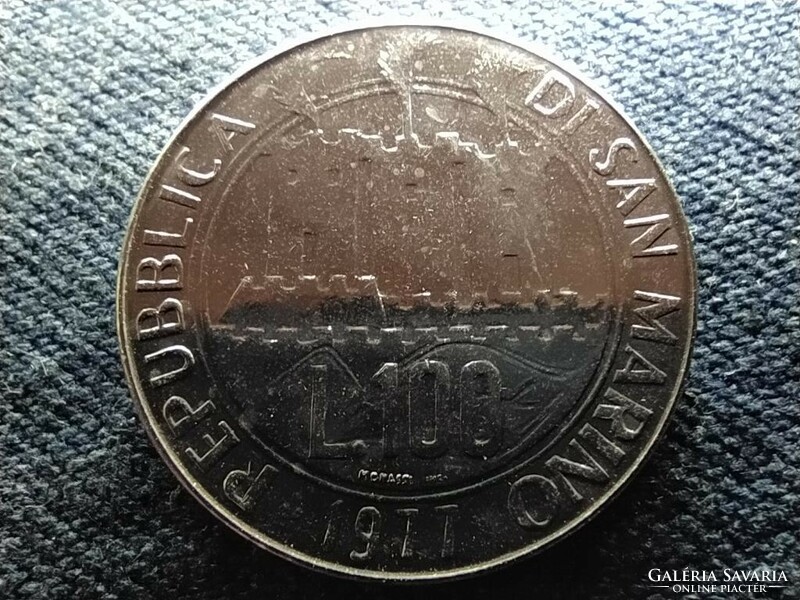 San Marino A természet védelme halcsontváz 100 Líra 1977 (id64967)