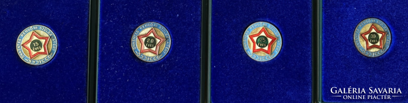 For voluntary police service 5-30 years award badge series