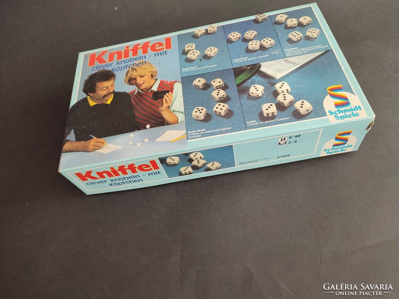 Retro German board game with a knife, dice game - ep