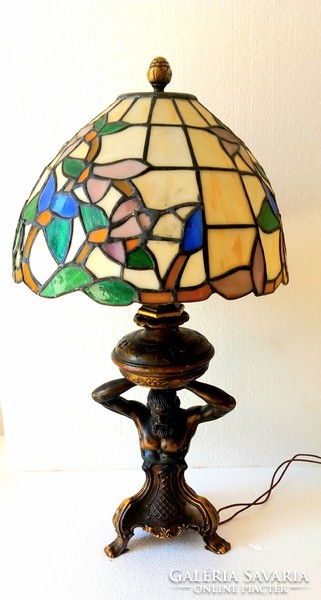 Bronze tiffany table lamp antique negotiable art deco