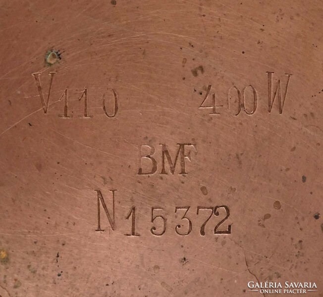 1O894 Antik jelzett vörösréz BMF vízforraló