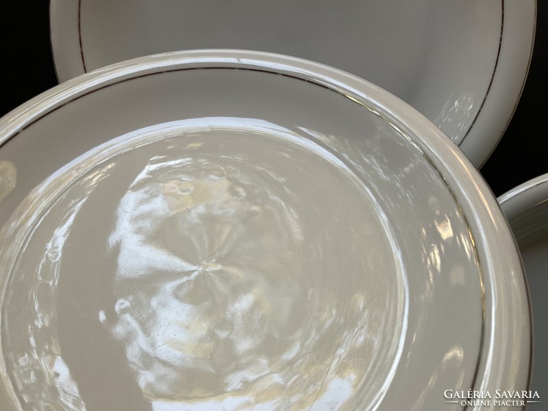Alföldi Saturnus 3 db tányér ezüst csíkos