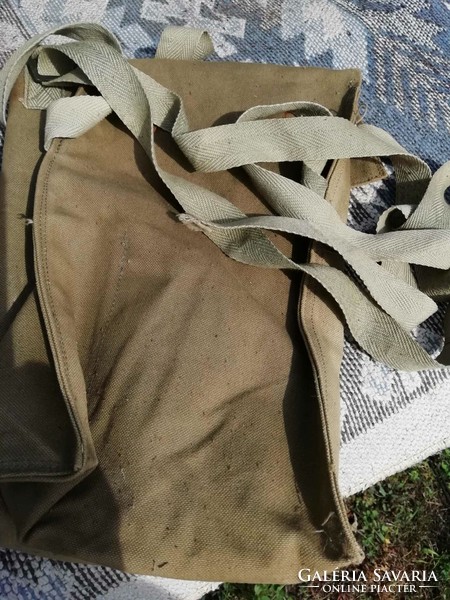 Old canvas military bag, bag