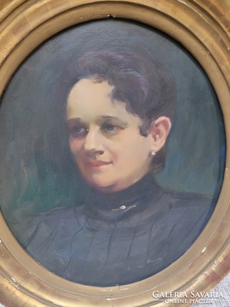 Heller Ödön (1878 - 1921) - Portré Bokor Adolfné (híres szegedi gyógyszerész felesége)