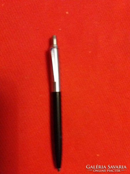 Old stationery factory ballpoint pen, black, plastic-metal cover, like the Pevdi pax as shown in the pictures