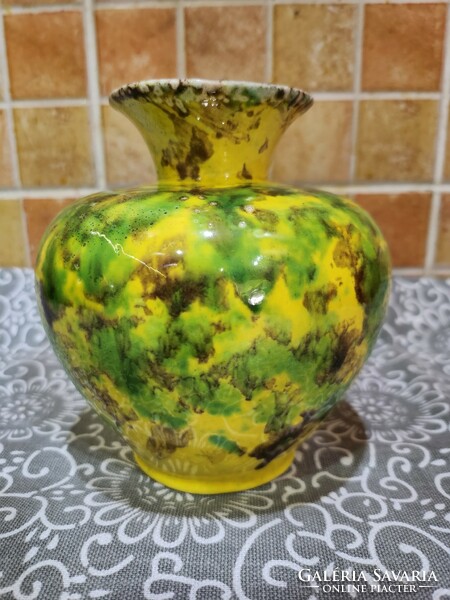 Drasche faience antique rare vase