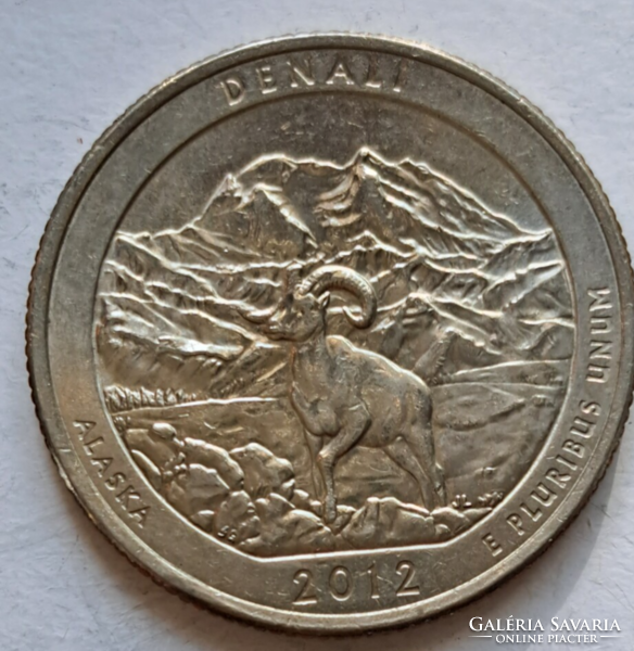 2012. Denali (Alaska) Commemorative USA Quarter Dollar 