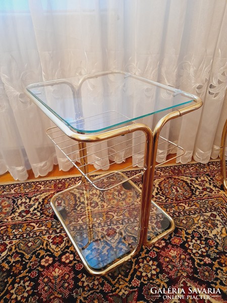 Metal frame party cart, storage table (jh)