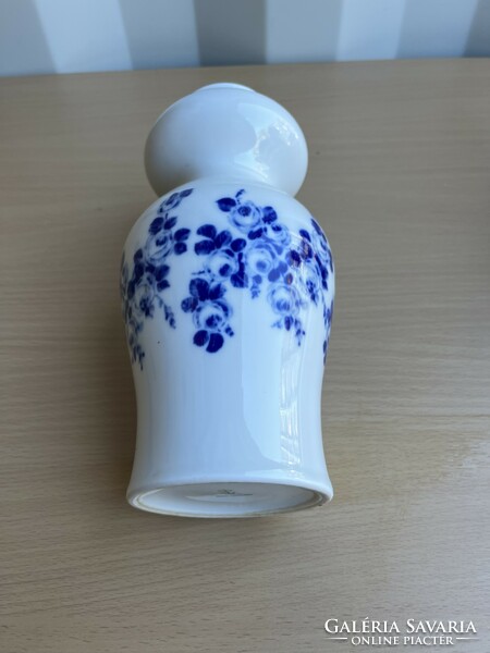 Wallendorf Kék Virág Mintás Porcelán Váza A58