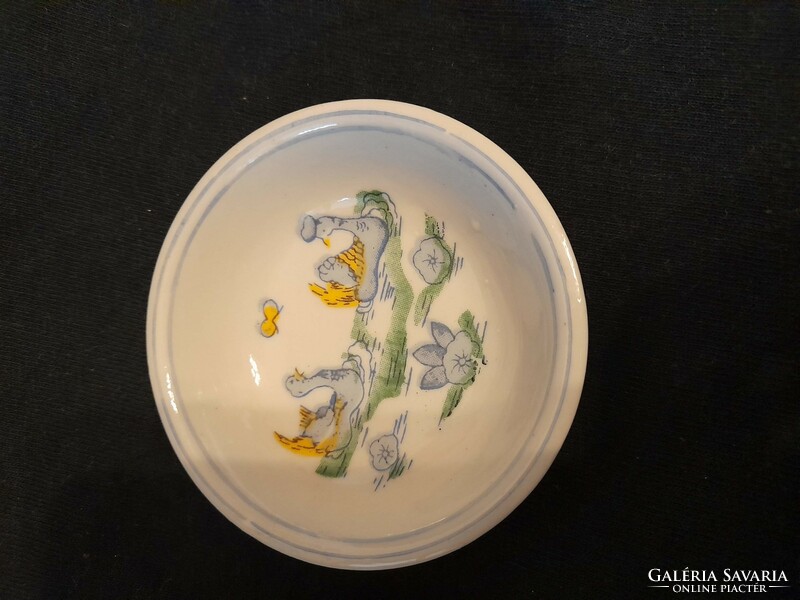 Waterside, small ceramic bowl with duck, ring holder 2 pieces in one