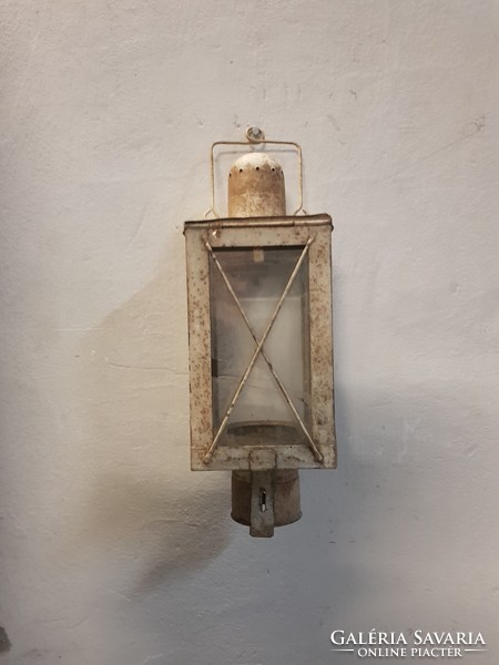 Old railway or road lamp.