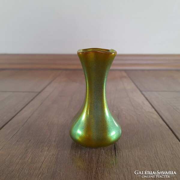 Antik Zsolnay szecessziós pici eozin váza