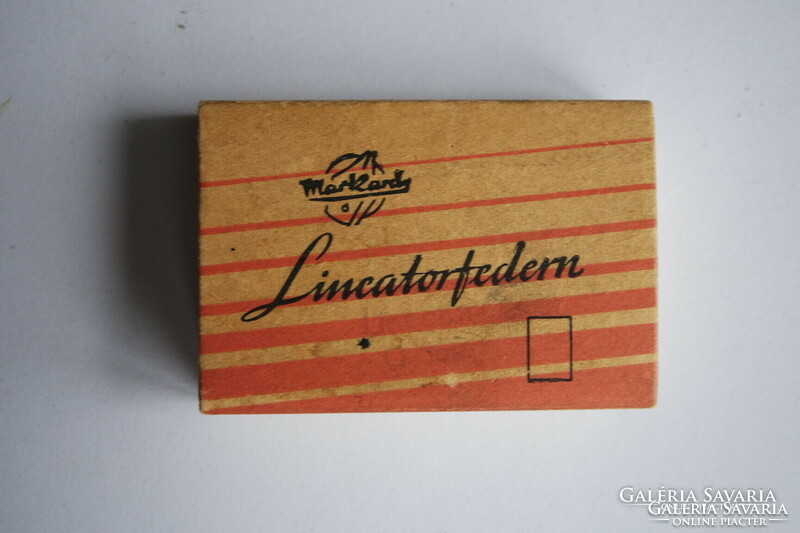 "Lincatorfedern" régi német karton tollhegydoboz, műszakirajzhoz
