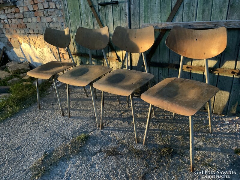 MID CENTURY LOFT CHAIRS CZECHOSLOVAKIA, 1960´S  Retró székek nagyon jó dizájnnal