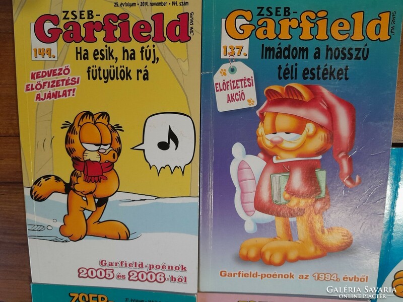 5 db Zseb-Garfield  egyben 5000 Ft