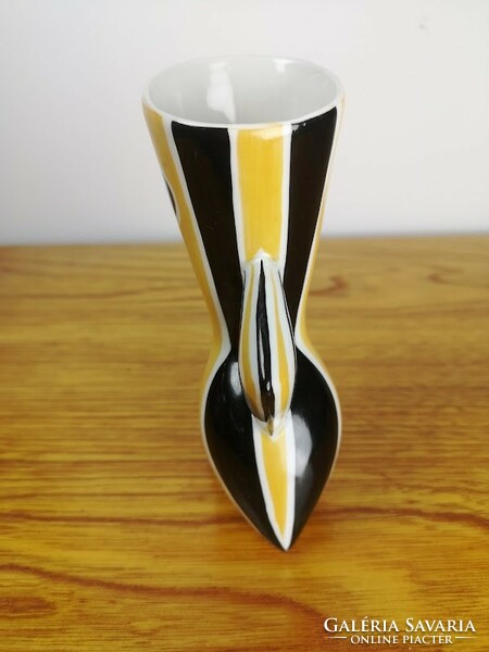 Turkish János Zsolnay design cat vase - 50257