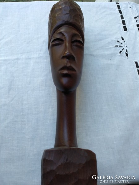 African marked ebony sculpture