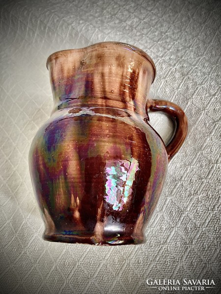 Earthy? Tin-glazed Transylvanian jug for sale!