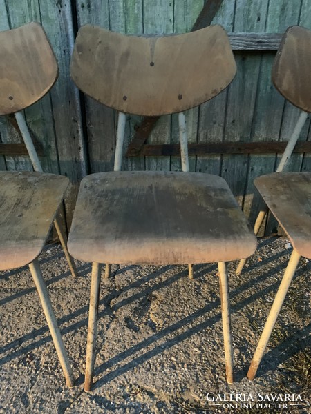 MID CENTURY LOFT CHAIRS CZECHOSLOVAKIA, 1960´S  Retró székek nagyon jó dizájnnal