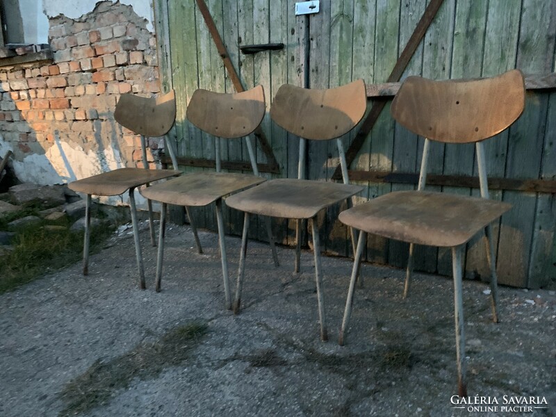 MID CENTURY LOFT CHAIRS CZECHOSLOVAKIA, 1960´S  Retró székek nagyon jó dizájnnal