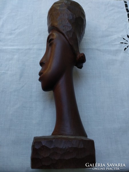 African marked ebony sculpture