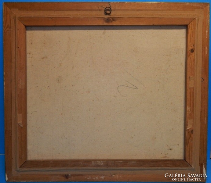 Beautiful frame for a 60X70 cm picture, in excellent condition, with a gift painting 70 x60