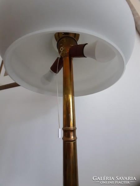 Chandelier and floor lamp made in mid-century style,