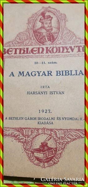 Bethlen Library Hungarian Bible István Harsányi 1927--m