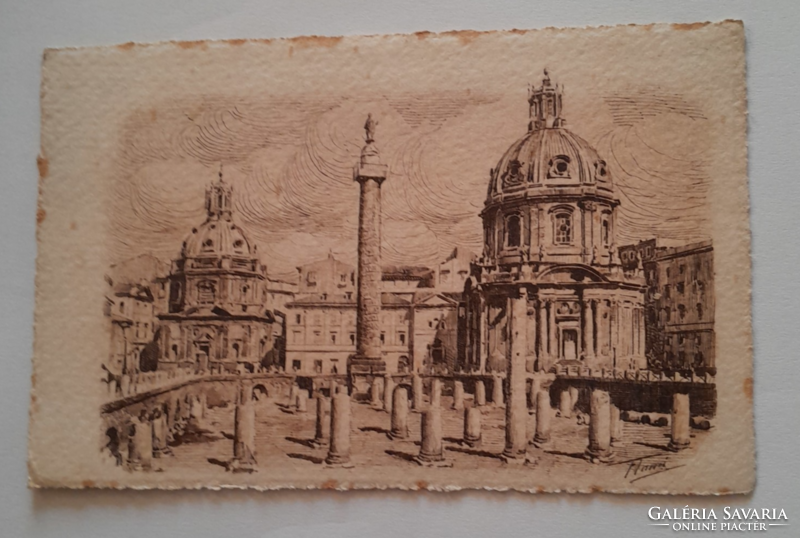 Róma  (antik képeslap)