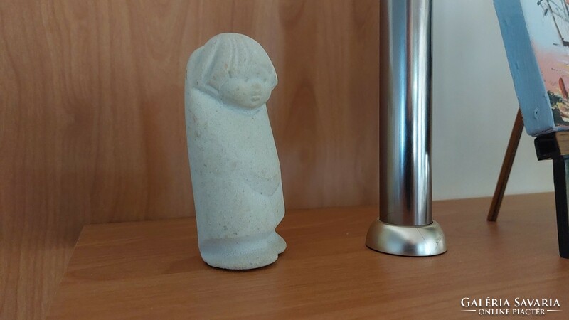 (K) small marbell stone statue approx. 11 cm