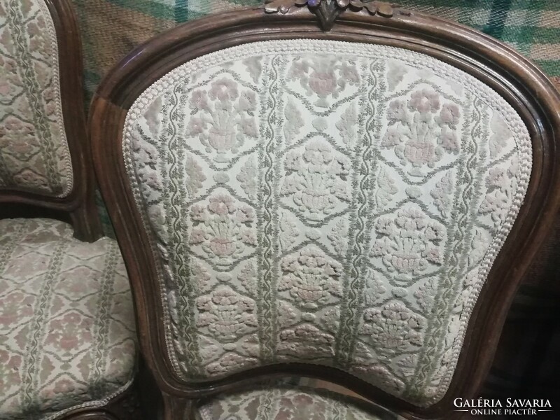 French baroque chairs, 6 pcs