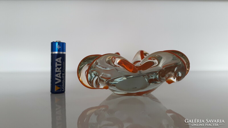 Mid-century artistic blown glass ashtray