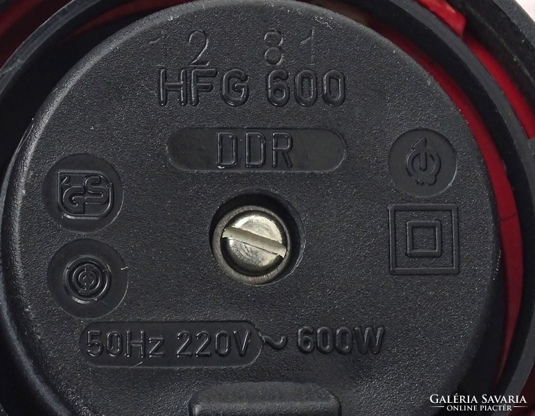 1P068 Luftdusche Aka HFG 600 retro működő piros hajszárító